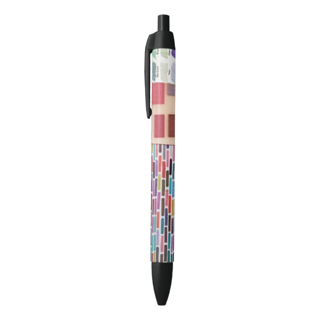 Dashes, Doors, and Swatches mini collage Black Ink Pen (Top (Vertical))