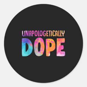 Dashiki Color Unalogetically Melanin Christmas Gif Classic Round Sticker