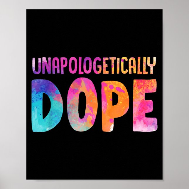 Dashiki Color Unalogetically Melanin Christmas Gif Poster (Front)