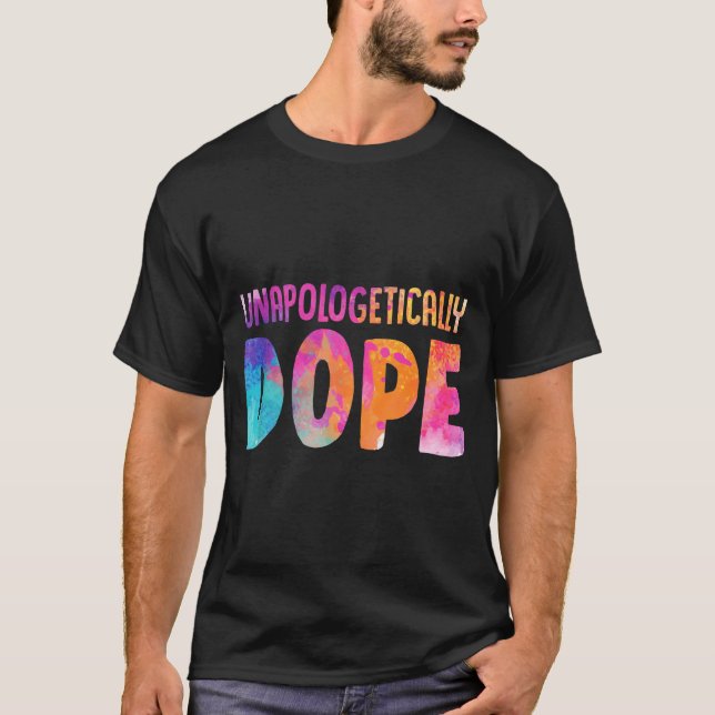 Dashiki Color Unalogetically Melanin Christmas Gif T-Shirt (Front)