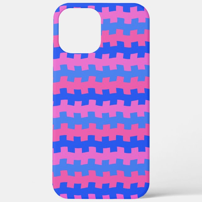 Dashing Blue and Pink Chemistry Case-Mate iPhone Case (Back)