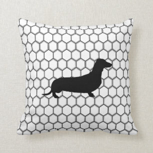 Dashing Dachshund Throw Pillow