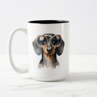Dashing Dachshund Watercolor Mug