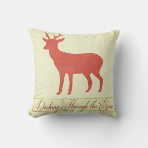 Dashing Deer Coussin - Crème Pois d2