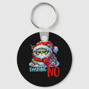 Dashing Through The No Funny Sarcastic Christmas C Keychain