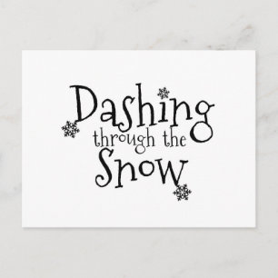 Dashing through the Snow Carte postale