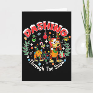 Dashing Through The Snow, Dog Christmas, Funny Chr Card