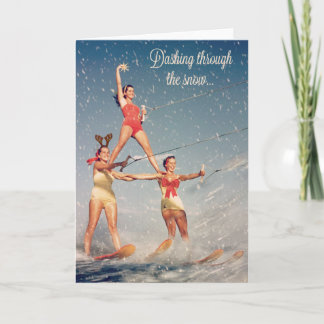 Dashing through the snow! holiday card