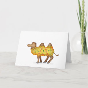 Dashka the Bactrian camel blank card