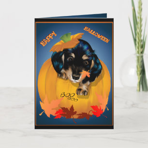 Dashund Halloween - huez la carte