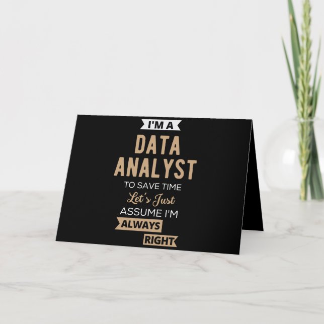Data Analyst Card (Front)
