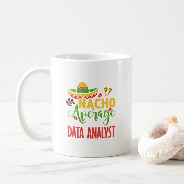 Data Analyst Engineer Scientist Computer Science Coffee Mug (With Donut)