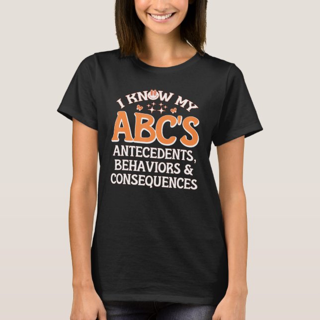 Data Analyst Funny Behaviour Analyst Abcs of Appli T-Shirt (Front)