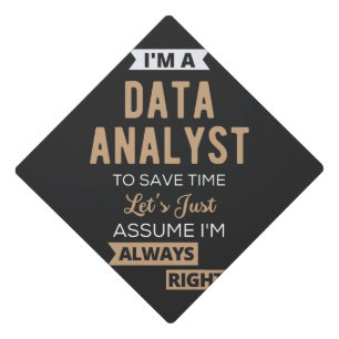 Data Analyst Graduation Cap Topper