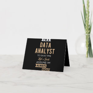 Data Analyst Note Card