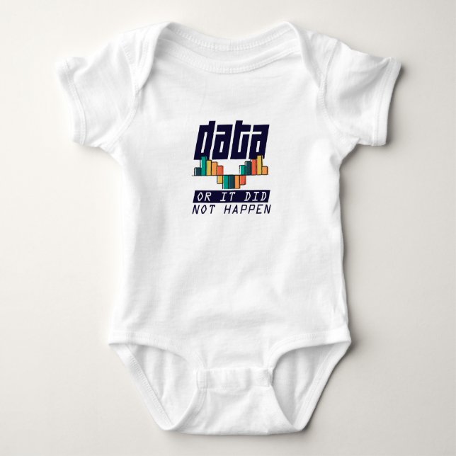 Data Analyst Scientist Deep Learning AI Baby Bodysuit (Front)