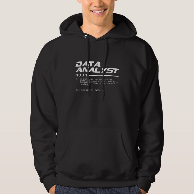 Data Analyst Scientist Definition Visualization Sp Hoodie (Front)