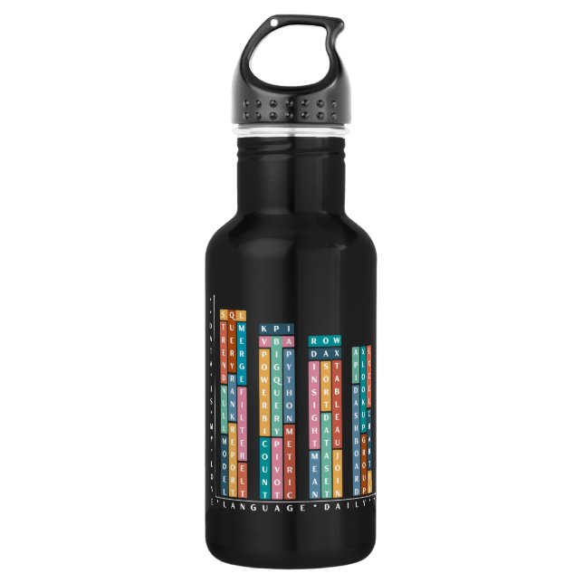 Data Is My Love – Analysts & Data Scientist 532 Ml Water Bottle (Front)