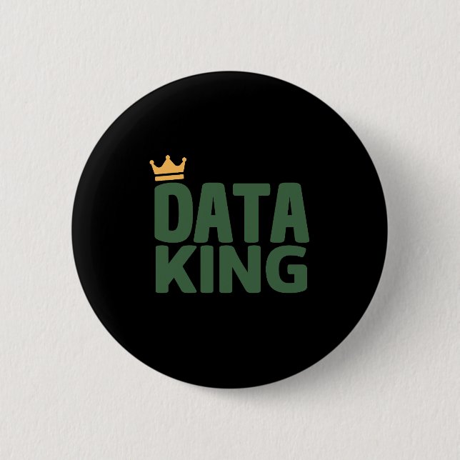 Data King 2 Inch Round Button (Front)