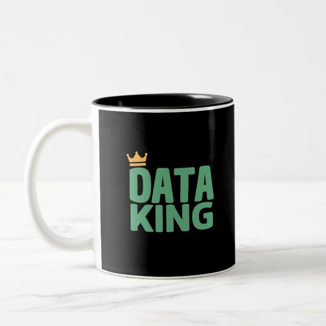 Data King Mug à café à deux tons (Gauche)