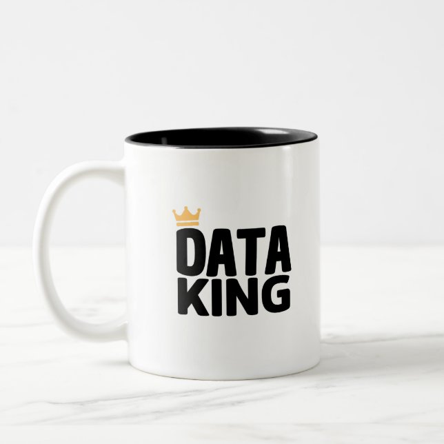 Data King Mug à café à deux tons (Gauche)