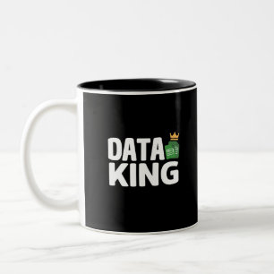 Data King Mug à café à deux tons