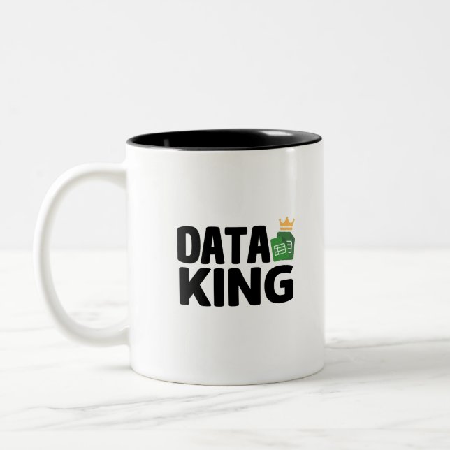 Data King Mug à café à deux tons (Gauche)