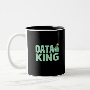Data King Mug à café à deux tons