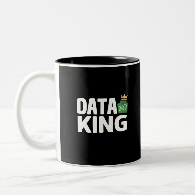 Data King Two-Tone Coffee Mug (Left)