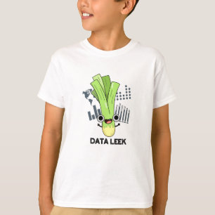 Data Leek Funny Computer Veggie Pun T-Shirt