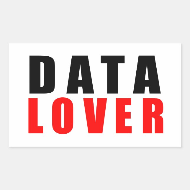 Data lover, I love data Sticker (Front)