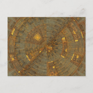 'Data Mining' Fractal Abstract Postcard