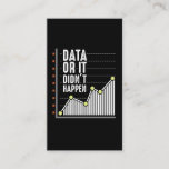 Data Nerd Behavior Analyst Statistics Scientist Business Card<br><div class="desc">The perfect Gift for a registered behavior technicians,  data nerds and Computer Scientist statistic geeks.</div>