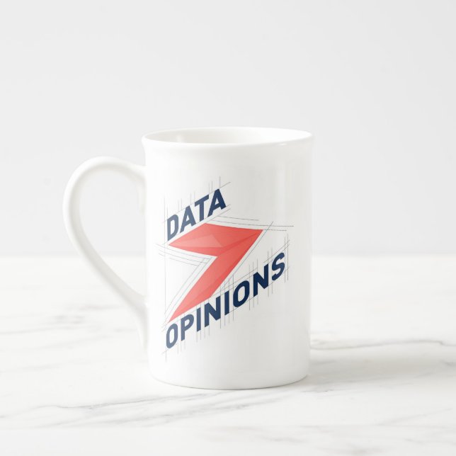 DATA > OPINIONS Bone China Mug | Geek Coffee Cup (Gauche)