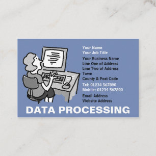 Data Processing Business Card