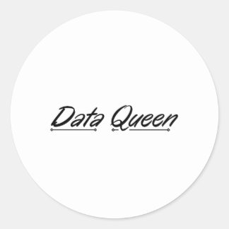 Data Queen - Accounting Classic Round Sticker