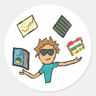 Data Science Classic Round Sticker