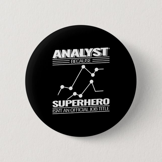 Data Science Data Analyst Data Technology Statisti 2 Inch Round Button (Front)