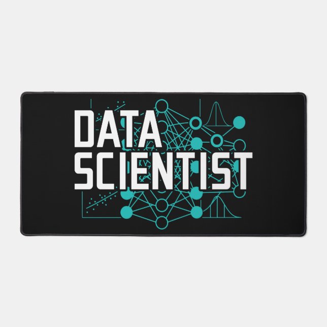 Data Scientist Data Analyst Gift Desk Mat (Front)