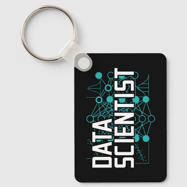 Data Scientist Data Analyst Gift Keychain (Front)