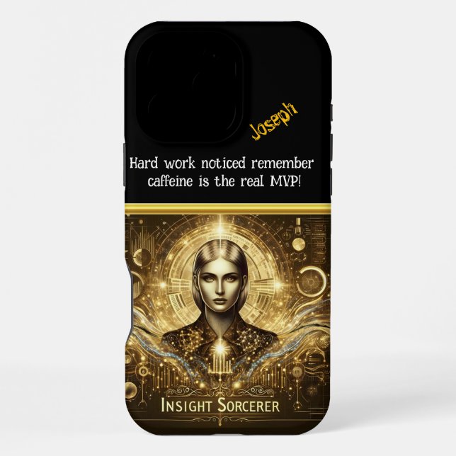 Data Scientist Unveiling Cosmic Insights iPhone Case (Back)