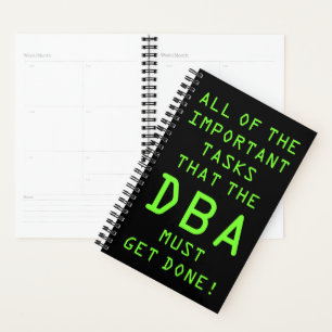 Database Admin (DBA): Important Tasks Planner