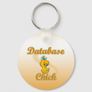 Database Chick Keychain
