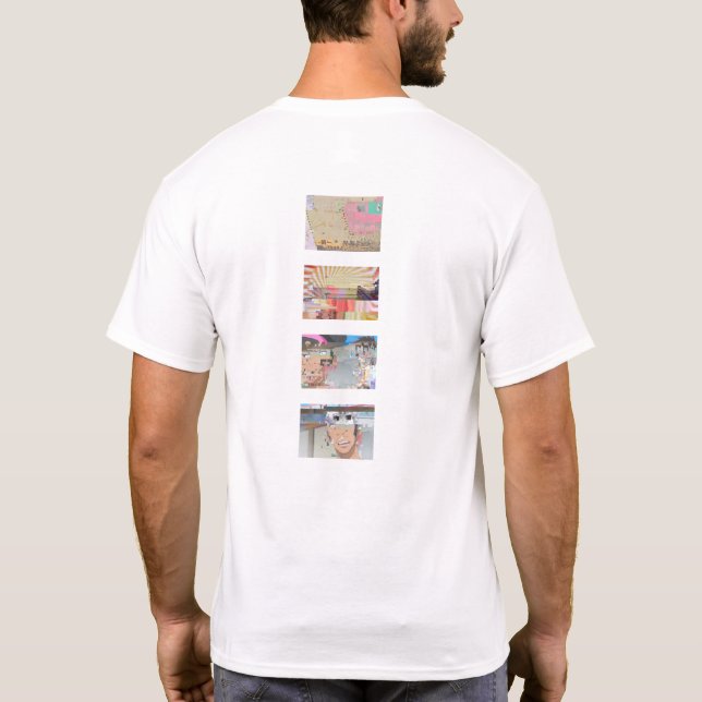 datamosh backstyle #38 minimal T-Shirt (Back)