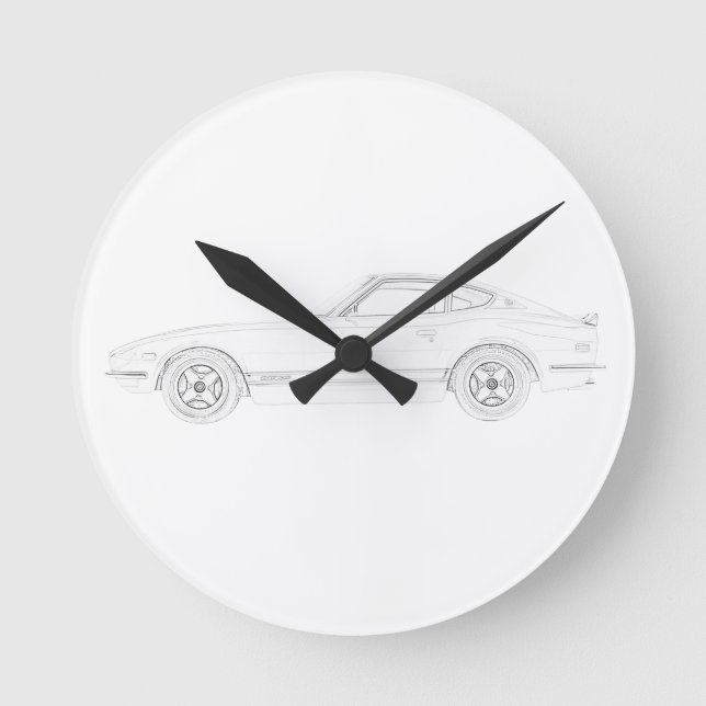 Date 240Z Round Clock (Front)