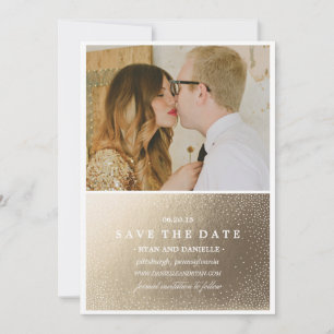 Date Annonce de sauvegarde en feuille d'or Save the Dat