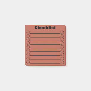 Date Checklist Post-it® Notes 3" x 3"