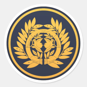 Date Clan Kamon Classic Round Sticker