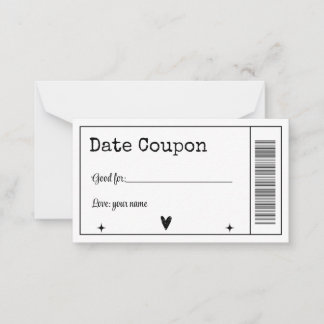 Date Coupon Card