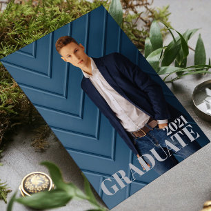 Date de la photo stylish Graduation Invitation
